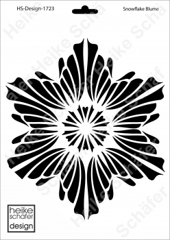 Schablone-Stencil A4 204-1723 Snowflake Blume